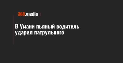 В Умани пьяный водитель ударил патрульного - 368.media - Черкасская обл.