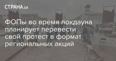 Сергей Доротич - ФОПы во время локдауна планирует перевести свой протест в формат региональных акций - strana.ua - Винницкая обл.