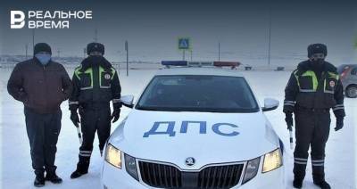В Татарстане на трассе спасли замерзшего мужчину, который стоял на коленях - realnoevremya.ru - респ. Татарстан - Набережные Челны - Казань - район Тукаевский
