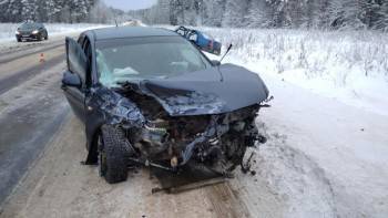 В массовой аварии на трассе Тотьма-Никольск тяжело пострадали два пассажира - vologda-poisk.ru - Никольск