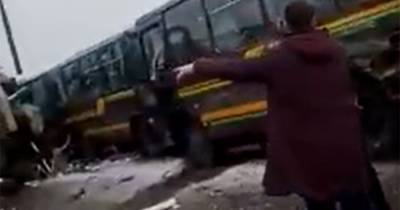 В Подмосковье произошла автокатастрофа с самосвалом и военной колонной - moslenta.ru - Московская обл.