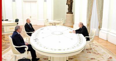 Владимир Путин - Никол Пашинян - Ильхам Алиев - Путин, Алиев и Пашинян подписали совместное заявление о развитии ситуации в Карабахе - profile.ru - Москва - Азербайджан