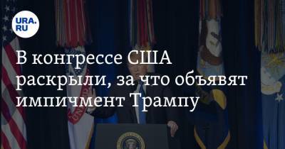 Дональд Трамп - В конгрессе США раскрыли, за что объявят импичмент Трампу - ura.news - США