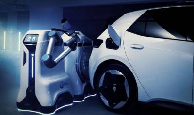 Volkswagen придумал необычный способ зарядки электрокаров - enovosty.com
