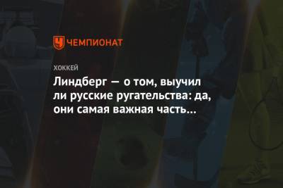 Оскар Линдберг - Линдберг — о том, выучил ли русские ругательства: да, они самая важная часть любого языка - championat.com - Москва