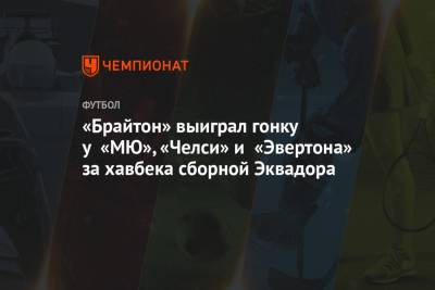 Фабрицио Романо - «Брайтон» выиграл гонку у «МЮ», «Челси» и «Эвертона» за хавбека сборной Эквадора - championat.com - Англия - Эквадор