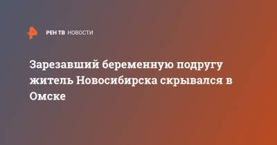 Зарезавший беременную подругу житель Новосибирска скрывался в Омске - ren.tv - Новосибирск - Омск - Новосибирская обл.