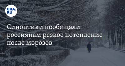 Роман Вильфанд - Синоптики пообещали россиянам резкое потепление после морозов - ura.news - Кемеровская обл. - Алтайский край - Новосибирская обл. - Омская обл. - Томская обл.