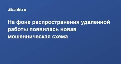 На фоне распространения удаленной работы появилась новая мошенническая схема - smartmoney.one