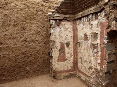 Уникальные настенные росписи сохранились в гробнице на северо-западе Китая - polit.ru - Китай - Сиань