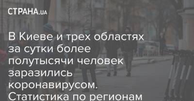 В Киеве и трех областях за сутки более полутысячи человек заразились коронавирусом. Статистика по регионам - strana.ua - Киев - Черниговская обл. - Волынская обл. - Днепропетровская обл. - Винницкая обл. - Донецкая обл.