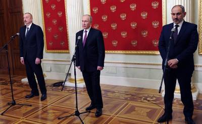Владимир Путин - Никол Пашинян - Никола Пашинян - Ильхам Алиев - Eurasianet (США): лидеры Армении и Азербайджана провели первую встречу после войны - inosmi.ru - Москва - Россия - США - Армения - Азербайджан - Нагорный Карабах