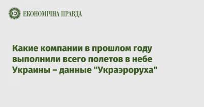 Какие компании в прошлом году выполнили всего полетов в небе Украины – данные "Украэроруха" - epravda.com.ua - Белоруссия - Турция - Венгрия - Ирландия