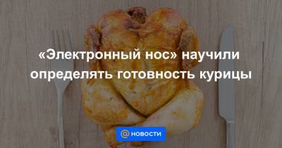 «Электронный нос» научили определять готовность курицы - news.mail.ru - Сколково