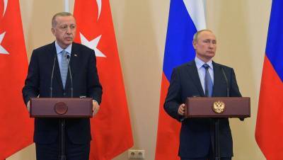 Владимир Путин - Реджеп Тайип Эрдоган - Эрдоган заверил Путина в намерении поддерживать мир в Карабахе - gazeta.ru - Турция - Азербайджан