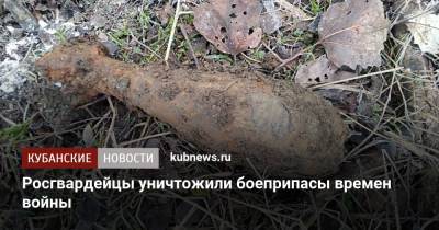 Росгвардейцы уничтожили боеприпасы времен войны - kubnews.ru - Краснодарский край - Славянск