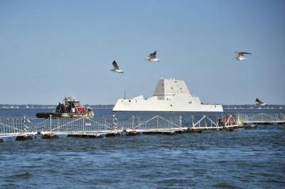 В поисках применения: в США решили испытать эсминец Zumwalt в интеграции с беспилотным кораблём USV Sea Hunter - topwar.ru - США
