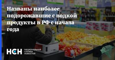 Названы наиболее подорожавшие с водкой продукты в РФ с начала года - nsn.fm