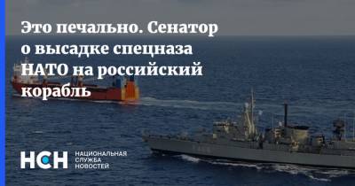 Это печально. Сенатор о высадке спецназа НАТО на российский корабль - nsn.fm - Ливия - Греция - Адлер