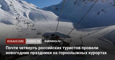 Дмитрий Чернышенко - Почти четверть российских туристов провели новогодние праздники на горнолыжных курортах - kubnews.ru