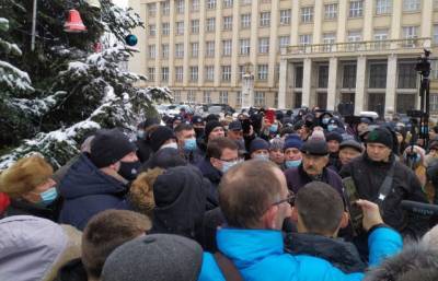 Анатолий Полосков - В Ужгороде сегодня прошел масштабный тарифный протест - news.bigmir.net - Ужгород - Тарифы