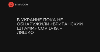 Виктор Ляшко - В Украине пока не обнаружили «британский штамм» COVID-19, – Ляшко - bykvu.com