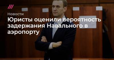 Сергей Егоров - Егор Редин - Юристы оценили вероятность задержания Навального в аэропорту - tvrain.ru