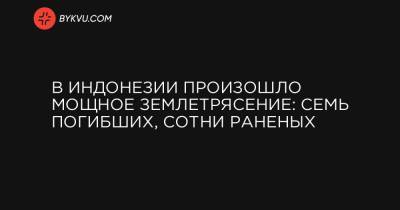 В Индонезии произошло мощное землетрясение: семь погибших, сотни раненых - bykvu.com - Индонезия