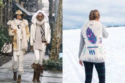 Богемная зима: 10 модных нарядов в стиле бохо - skuke.net - Франция
