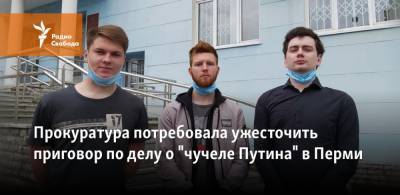Владимир Путин - Прокуратура потребовала ужесточить приговор по делу о "чучеле Путина" в Перми - svoboda.org - Пермь