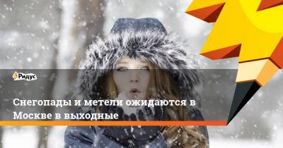 Марина Макарова - Снегопады и метели ожидаются в Москве в выходные - ridus.ru - Москва