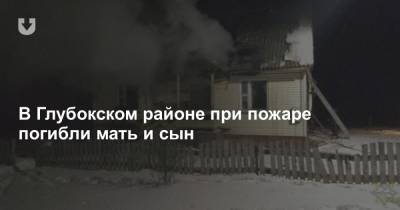 В Глубокском районе при пожаре погибли мать и сын - news.tut.by - район Глубокский
