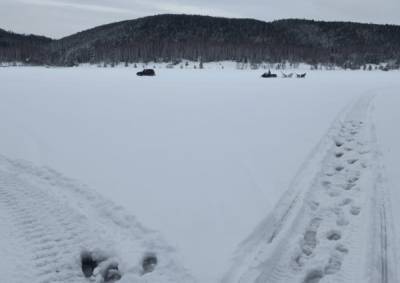 В Башкирии лед на водохранилище превратился в оживленную автотрассу - bash.news - Башкирия - район Нуримановский