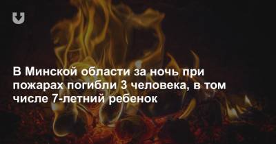 В Минской области за ночь при пожарах погибли 3 человека, в том числе 7-летний ребенок - news.tut.by - район Пуховичский