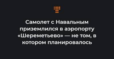 Ольга Михайлова - Самолет с Навальным приземлился в аэропорту «Шереметьево» — не том, в котором планировалось - hromadske.ua - Украина