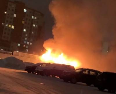 Пожар на проспекте Притомском в Кемерове попал на видео - gazeta.a42.ru - Кемеровская обл. - Кемерово - с. Кадры