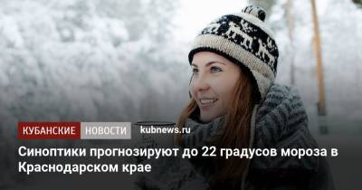 Синоптики прогнозируют до 22 градусов мороза в Краснодарском крае - kubnews.ru - Анапа - Сочи - Краснодарский край - Геленджик