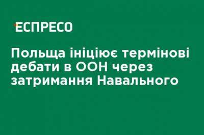 Алексей Навальный - Збигнев Рау - Петр Вавжик - Польша инициирует срочные дебаты в ООН из-за задержания Навального - ru.espreso.tv - Россия - Польша
