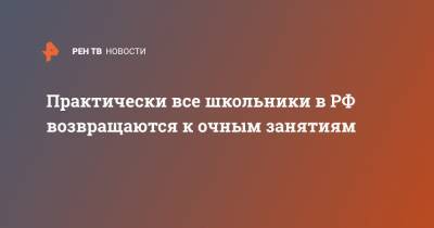 Сергей Кравцов - Практически все школьники в РФ возвращаются к очным занятиям - ren.tv