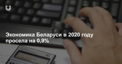 Экономика Беларуси в 2020 году просела на 0,9% - news.tut.by - Белоруссия