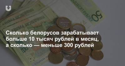 Сколько белорусов зарабатывает больше 10 тысяч рублей в месяц, а сколько не видит и 300 рублей - news.tut.by - Белоруссия