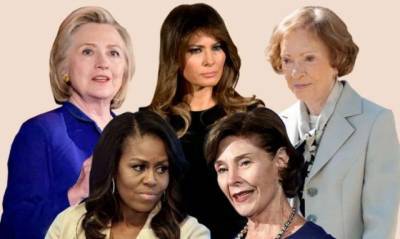 Дональд Трамп - Мелания Трамп - Жаклин Кеннеди - Мишель Обама - Какими нарядами удивляли первые леди США на инаугурации своих мужей (ФОТО) - enovosty.com - США