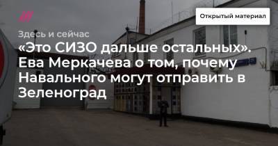 Ева Меркачева - «Это СИЗО дальше остальных». Ева Меркачева о том, почему Навального могут отправить в Зеленоград - tvrain.ru - Москва - Московская обл. - Зеленоград