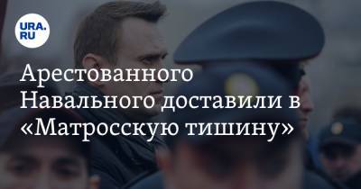 Алексей Навальный - Кира Ярмыш - Арестованного Навального доставили в «Матросскую тишину» - ura.news
