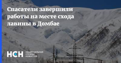 Спасатели завершили работы на месте схода лавины в Домбае - nsn.fm - респ. Карачаево-Черкесия