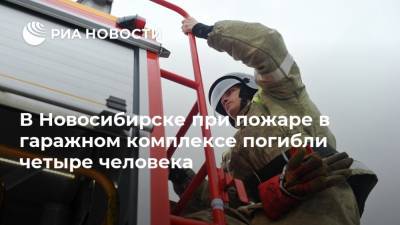 Анастасия Кулешова - В Новосибирске при пожаре в гаражном комплексе погибли четыре человека - ria.ru - Новосибирск - Новосибирская обл.