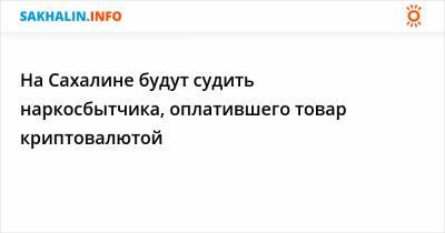 На Сахалине будут судить наркосбытчика, оплатившего товар криптовалютой - sakhalin.info - Южно-Сахалинск