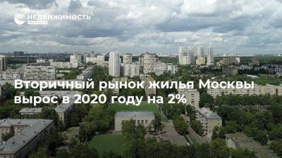 Вторичный рынок жилья Москвы вырос в 2020 году на 2% - realty.ria.ru - Москва
