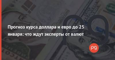 Прогноз курса доллара и евро до 25 января: что ждут эксперты от валют - thepage.ua - США