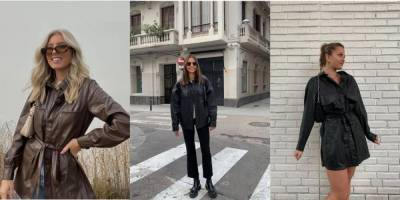 Instagram-тренд: как модницы носят кожаные рубашки этой зимой - skuke.net